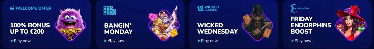 Pelivalikoima WeezyBetissä Pelivalikoima WeezyBetissä